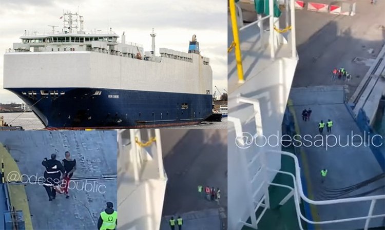 Ukrainian crew of car carrier tackle armed robbers at Casablanca