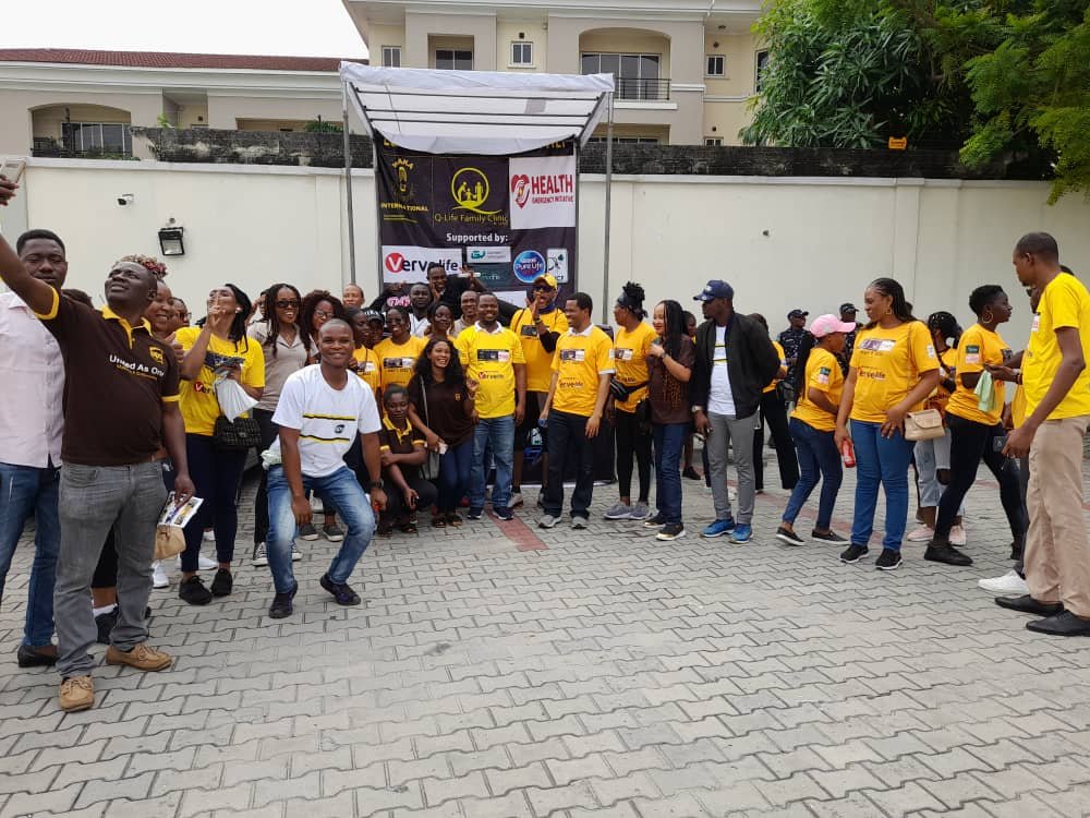 Waka Community International Foundation, Q-Life Family Clinic, Health Emergency Initiative embark on walk to impact health of Nigerians