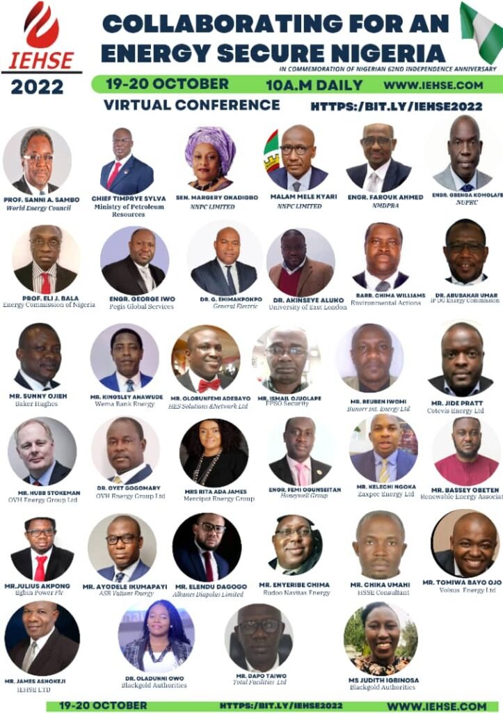 IEHSE CONFERENCE & AWARDS 2022: “COLLABORATING FOR AN ENERGY SECURE NIGERIA”