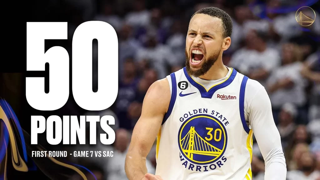 Steph Curry sets an NBA record for most points in a Game 7