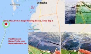 Crude oil spill hits Koh Sichang in Thailand