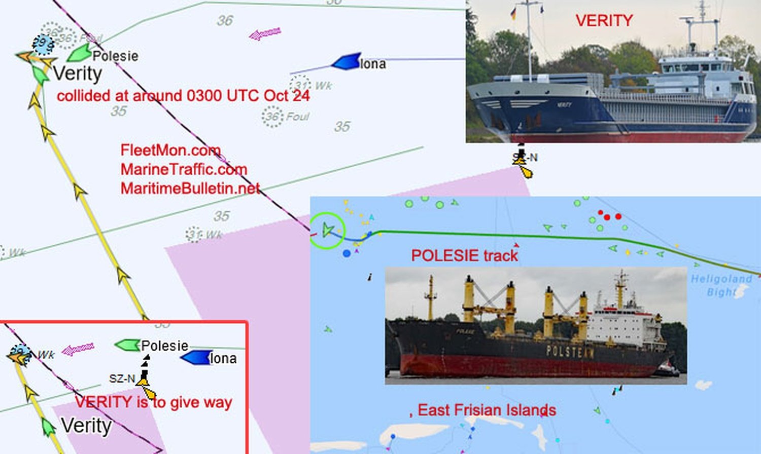 MARITIME ACCIDENT: How British freighter sank after collision with Polish bulk carrier in North Sea