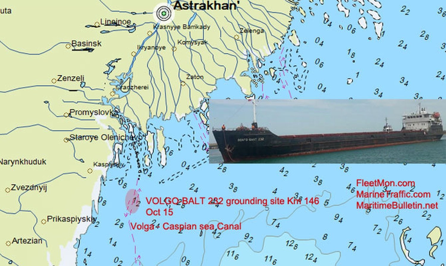 MARITIME ACCIDENT: How Russian freighter with Iran-bound corn on board ran aground