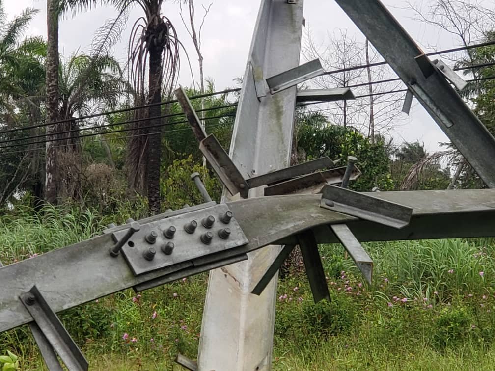 AGAIN, VANDALS STRIKE ALONG AHOADA-YENAGOA 132KV DOUBLE CIRCUIT TRANSMISSION LINE, DESTROYING THIRTEEN TOWERS